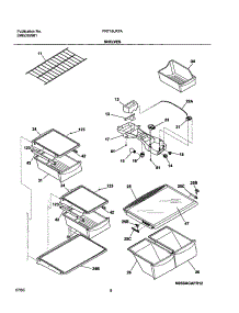 07 - Shelves parts for Frigidaire Refrigerator FRT18LR7AQA from AppliancePartsPros.com