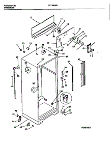 03 - Cabinet W / Fan Assembly parts for Frigidaire Refrigerator FRT18NNBD0 from AppliancePartsPros.com