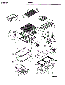 04 - Shelves, Controls, Divider, Mullion parts for Frigidaire Refrigerator FRT18NNBD0 from AppliancePartsPros.com
