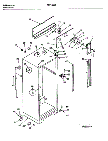 03 - Cabinet W / Fan Assembly parts for Frigidaire Refrigerator FRT18NNBW2 from AppliancePartsPros.com