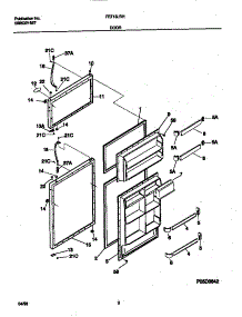 02 - Doors parts for Frigidaire Refrigerator FRT18LRHW0 from AppliancePartsPros.com