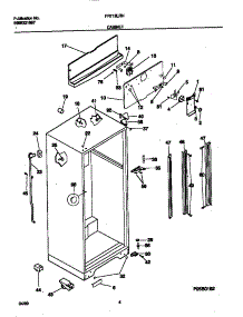 03 - Cabinet parts for Frigidaire Refrigerator FRT18LRHW0 from AppliancePartsPros.com