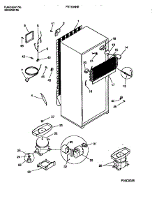 05 - Cooling System parts for Frigidaire Refrigerator FRT18NNBW2 from AppliancePartsPros.com