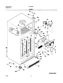 05 - Cabinet parts for Frigidaire Refrigerator FRT18P5AQ9 from AppliancePartsPros.com