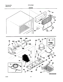 09 - System parts for Frigidaire Refrigerator FRT18P6BSB5 from AppliancePartsPros.com