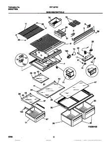 04 - Shelves / Controls parts for Frigidaire Refrigerator FRT18PRCD1 from AppliancePartsPros.com