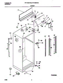 03 - Cabinet parts for Frigidaire Refrigerator FRT18QRCW4 from AppliancePartsPros.com