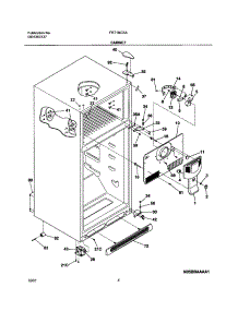 05 - Cabinet parts for Frigidaire Refrigerator FRT18IC5AQ4 from AppliancePartsPros.com
