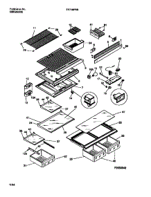 04 - Shelves, Controls, Divider, Mullion parts for Frigidaire Refrigerator FRT18PZBD1 from AppliancePartsPros.com