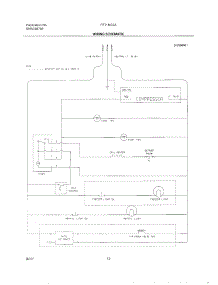 13 - Wiring Schematic parts for Frigidaire Refrigerator FRT18IC5AW0 from AppliancePartsPros.com