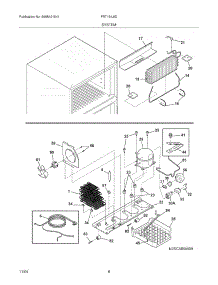 09 - System parts for Frigidaire Refrigerator FRT18IL6DW6 from AppliancePartsPros.com