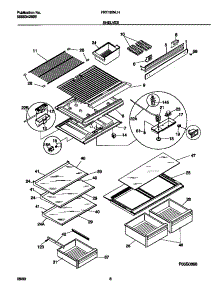 04 - Shelves parts for Frigidaire Refrigerator FRT18INLHW1 from AppliancePartsPros.com