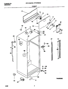 03 - Cabinet parts for Frigidaire Refrigerator FRT18TNCW5 from AppliancePartsPros.com