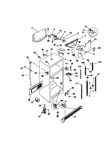 03 - Cabinet parts for Frigidaire Refrigerator FRT20NGCW0 from AppliancePartsPros.com