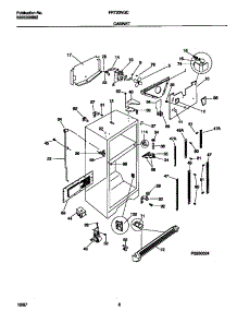 04 - Cabinet parts for Frigidaire Refrigerator FRT20NGCD5 from AppliancePartsPros.com