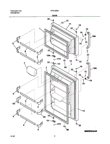 03 - Door parts for Frigidaire Refrigerator FRT21B4AQ2 from AppliancePartsPros.com