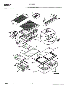 04 - Shelves / Controls parts for Frigidaire Refrigerator FRT18TRCW4 from AppliancePartsPros.com
