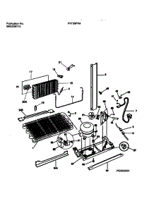 05 - Cooling System parts for Frigidaire Refrigerator FRT20PRAW3 from AppliancePartsPros.com