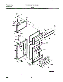 02 - Door parts for Frigidaire Refrigerator FRT18TNGW0 from AppliancePartsPros.com