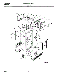 03 - Cabinet parts for Frigidaire Refrigerator FRT20GRCW0 from AppliancePartsPros.com