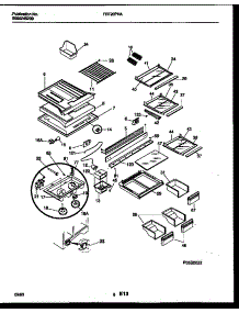 05 - Shelves And Supports parts for Frigidaire Refrigerator FRT20PHAW0 from AppliancePartsPros.com