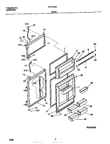 02 - Door parts for Frigidaire Refrigerator FRT18TNCD3 from AppliancePartsPros.com