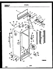03 - Cabinet Parts parts for Frigidaire Refrigerator FRT19PRAW1 from AppliancePartsPros.com