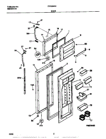 02 - Door parts for Frigidaire Refrigerator FRT20NGCD2 from AppliancePartsPros.com