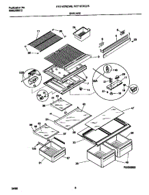 04 - Shelves / Controls parts for Frigidaire Refrigerator FRT18TRCD5 from AppliancePartsPros.com