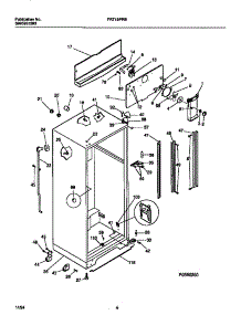 03 - Cabinet,  Fan Assembly parts for Frigidaire Refrigerator FRT19PRBD2 from AppliancePartsPros.com