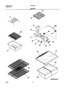 07 - Shelves parts for Frigidaire Refrigerator FRT21B4AQ4 from AppliancePartsPros.com