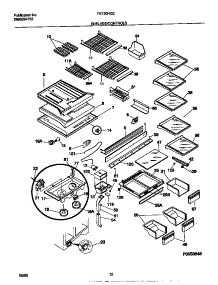04 - Shelves / Controls parts for Frigidaire Refrigerator FRT20NGCB2 from AppliancePartsPros.com