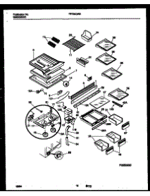 06 - Shelves And Supports parts for Frigidaire Refrigerator FRT20QRBD0 from AppliancePartsPros.com