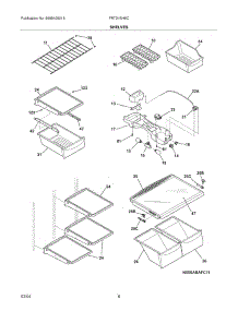 07 - Shelves parts for Frigidaire Refrigerator FRT21BH8CB2 from AppliancePartsPros.com