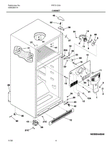 05 - Cabinet parts for Frigidaire Refrigerator FRT21C5AQ8 from AppliancePartsPros.com