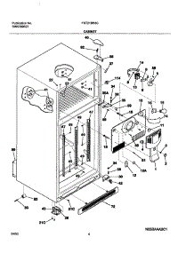 05 - Cabinet parts for Frigidaire Refrigerator FRT21BH8CK0 from AppliancePartsPros.com