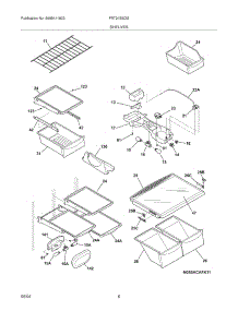 07 - Shelves parts for Frigidaire Refrigerator FRT21BSDSB0 from AppliancePartsPros.com