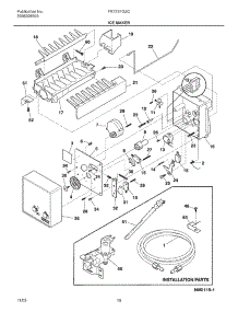 11 - Ice Maker parts for Frigidaire Refrigerator FRT21FG3CQ1 from AppliancePartsPros.com