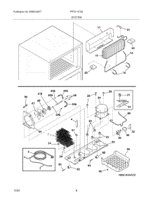 09 - System parts for Frigidaire Refrigerator FRT21H7ASB7 from AppliancePartsPros.com