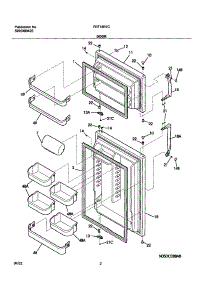 03 - Door parts for Frigidaire Refrigerator FRT18R7CS0 from AppliancePartsPros.com