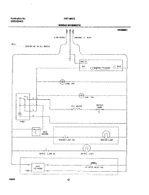 12 - Wiring Schematic parts for Frigidaire Refrigerator FRT18R7CW0 from AppliancePartsPros.com