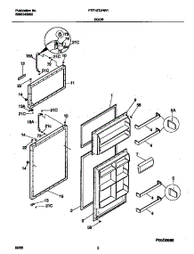 02 - Door parts for Frigidaire Refrigerator FRT18TJHW1 from AppliancePartsPros.com