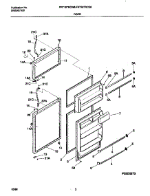 02 - Doors parts for Frigidaire Refrigerator FRT18TRCD6 from AppliancePartsPros.com