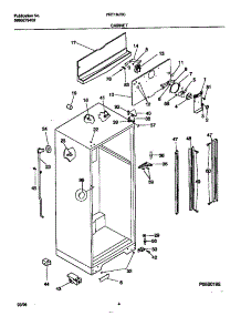 03 - Cabinet parts for Frigidaire Refrigerator FRT18JRCD1 from AppliancePartsPros.com