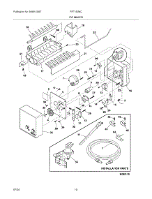 11 - Ice Maker parts for Frigidaire Refrigerator FRT18IS6CW2 from AppliancePartsPros.com
