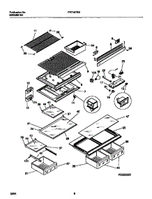 04 - Shelves, Dividers parts for Frigidaire Refrigerator FRT18TRBW1 from AppliancePartsPros.com