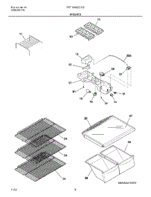 07 - Shelves parts for Frigidaire Refrigerator FRT18KB2CW2 from AppliancePartsPros.com