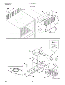 09 - System parts for Frigidaire Refrigerator FRT18KB2CW2 from AppliancePartsPros.com