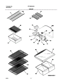 07 - Shelves parts for Frigidaire Refrigerator FRT18KD3AW4 from AppliancePartsPros.com