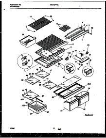 05 - Shelves And Supports parts for Frigidaire Refrigerator FRT19PRAW0 from AppliancePartsPros.com